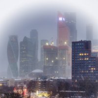 Москва-Сити в тумане :: Георгий А