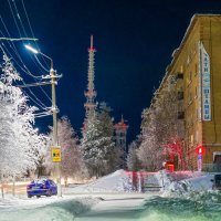 Холодная дорога к ухтинскому телецентру) :: Николай Зиновьев