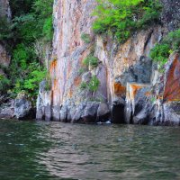 Скалы на острове озера Телецкого. :: Штрек Надежда 