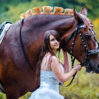 A girl, a horse and rain... :: Vladimir Vagner