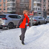 Бегом от мороза. :: Татьяна Помогалова