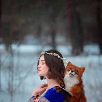 Фото с лисой :: Darya Avdeeva