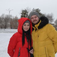 Таня и Дима...Карагандинцы в феврале... :: Андрей Хлопонин