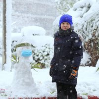 И снеговик на карантине. :: Оля Богданович