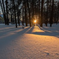 Февральский закат. :: Виктор Евстратов