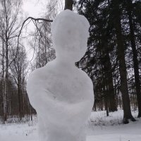 Снежная скульптура, детское творчество :: Самохвалова Зинаида 