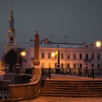 Вечер на Красногвардейском мосту... :: Сергей Кичигин