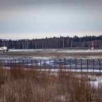 Посадка первого самолета Boeing 737-800 компании «Ижавиа» :: Александр Николаев