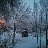 Апрельский снег :: Евгений Алябьев