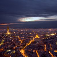 ночной Париж, вид с башни Монпарнас :: Татьяна Бральнина
