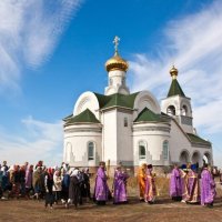 Крестный ход,на Пасху. :: Андрей Хлопонин