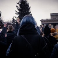 На митинге :: Елена Берсенёва