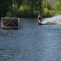 Вейкборд. Город Нижний Новгород, Сормовский парк отдыха. :: Фёдор Куракин