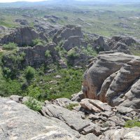 Скалы в горах  Коныркызылтау....Хорошее эхо...... :: Андрей Хлопонин