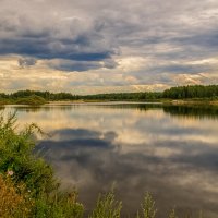 Озеро в лесу, перед дождём  # 02 :: Андрей Дворников