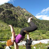 Парная йога в горах :: Светлана Красильникова