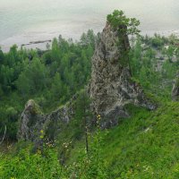 Каменное извояние природы, р Китой недалеко от пещеры Козий двор. :: Nikolay Svetin