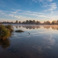 Осенним утром на реке Дубне. :: Виктор Евстратов