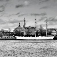 Стокгольм остров Skeppsholmen. Трёхмачтовый корабль-хостел  "АF Chapman" :: wea *