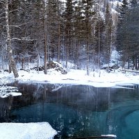 Гейзеровое озеро в горах :: Татьяна Лютаева