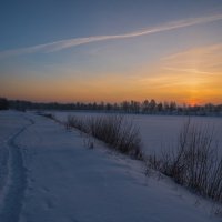 Зимний закат. :: Виктор Евстратов