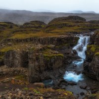 Водопады Исландии... пасмурно - НО красиво! :: Александр Вивчарик