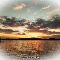 Г Андрушевка, Житомирская область, красивый закат Солнца на речке Гуйва 22.10.2021 :: Сергей Ионников