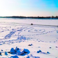Котейка на снегу :) :: Динара Каймиденова
