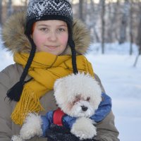 Портрет с собачкой :: Татьяна Лютаева