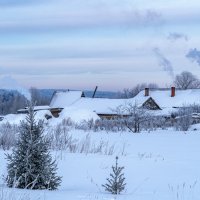 Холодное утро в деревне :: Алексей Сметкин
