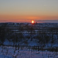 Зимний закат под Зарайском :: Анна Скляренко