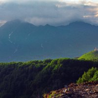 Пейзаж с храмом на горе. :: M Marikfoto