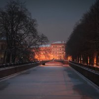 Зимний вечер на канале Грибоедова... :: Сергей Кичигин