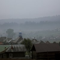 Деревенька в тумане :: Екатерина Волкова