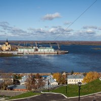 Н.Новгород. Вид на «Стрелку». Слияние р. «Волги» и р. «Оки». :: Максим Баранцев