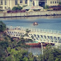 Пешеходный мост через Ингул в Николаеве :: Сергей Порфирьев
