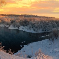 Зимнее утро (панорама) :: Алексей Мезенцев