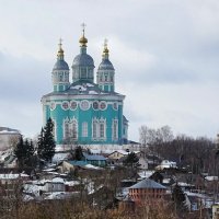 Свято -Успенский собор (вид с Крестовоздвиженского моста). :: Милешкин Владимир Алексеевич 