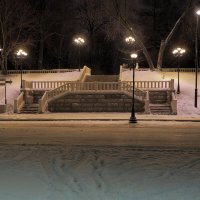 Зима, вечер, лестница. :: Евгений Седов
