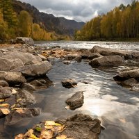 Осень на реке Белый Июс :: Марина Фомина.
