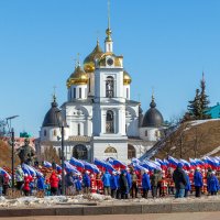 В Дмитрове прошла акция приуроченная к годовщине присоединения Крыма к России. :: Анатолий. Chesnavik.