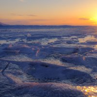 закат на льду :: Георгий А