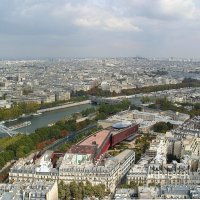 Вид на Париж и Сену с Эйфелевой башни. :: Ольга Довженко
