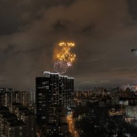 Салют над Москвой 23 февраля 2022 г. :: Евгений Седов