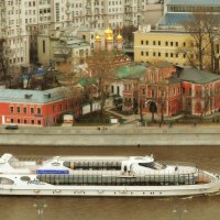 Вид на Москву реку с высоты. :: Татьяна Помогалова