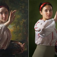 По портрету  И.Тропинина "Девушка со сливами. :: Анастасия Богатова