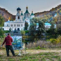 Осенняя живопись в Святогорске :: Евгений Свириденко