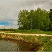 Лес, дорога, озеро.... :: Андрей Дворников