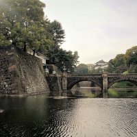 Токио Япония Императорский дворец  мост  Nijubashi :: wea *