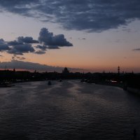 Вечерняя Москва — вид с Андреевского моста :: 4X_Pro Непразднующий
